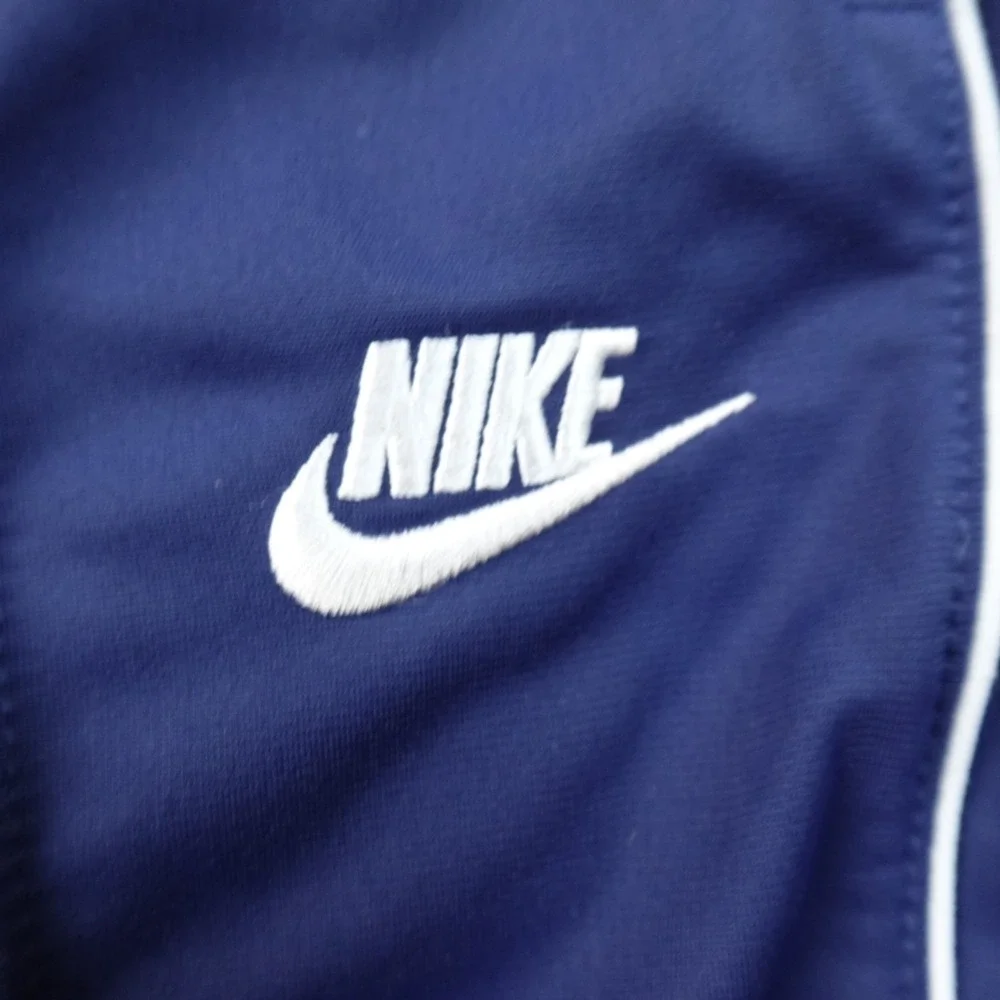 Nike Pants Mens L Blue Swoosh Drawstring Warmup Jogger‎ Sweatpants Workout Gym